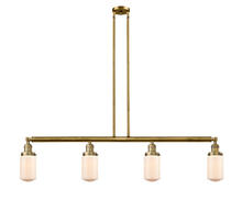 Innovations Lighting 214-BB-G311 - Dover - 4 Light - 49 inch - Brushed Brass - Stem Hung - Island Light