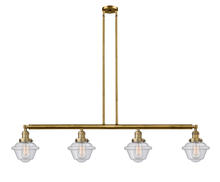 Innovations Lighting 214-BB-G534 - Oxford - 4 Light - 52 inch - Brushed Brass - Stem Hung - Island Light