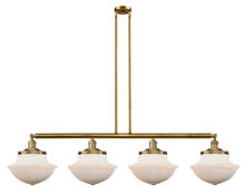 Innovations Lighting 214-BB-G541 - Oxford - 4 Light - 54 inch - Brushed Brass - Stem Hung - Island Light