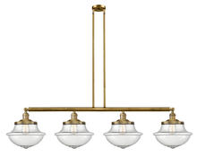 Innovations Lighting 214-BB-G544 - Oxford - 4 Light - 54 inch - Brushed Brass - Stem Hung - Island Light