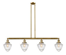 Innovations Lighting 214-BB-G664-7 - Bullet - 4 Light - 50 inch - Brushed Brass - Stem Hung - Island Light