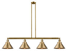 Innovations Lighting 214-BB-M10-BB - Briarcliff - 4 Light - 55 inch - Brushed Brass - Stem Hung - Island Light