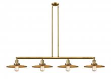 Innovations Lighting 214-BB-MFR-BB-12 - Appalachian - 4 Light - 57 inch - Brushed Brass - Stem Hung - Island Light