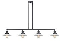  214-BK-G1-LED - Halophane - 4 Light - 53 inch - Matte Black - Stem Hung - Island Light