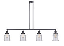  214-BK-G184-LED - Canton - 4 Light - 51 inch - Matte Black - Stem Hung - Island Light