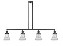  214-BK-G194-LED - Bellmont - 4 Light - 51 inch - Matte Black - Stem Hung - Island Light