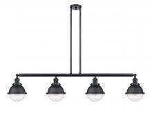  214-BK-HFS-62-BK - Hampden - 4 Light - 52 inch - Matte Black - Stem Hung - Island Light