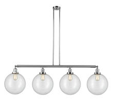 Innovations Lighting 214-PC-G202-12 - Beacon - 4 Light - 56 inch - Polished Chrome - Stem Hung - Island Light