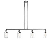 Innovations Lighting 214-PC-G314 - Dover - 4 Light - 49 inch - Polished Chrome - Stem Hung - Island Light