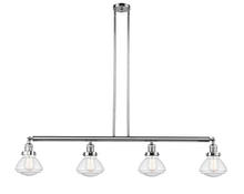 Innovations Lighting 214-PC-G324 - Olean - 4 Light - 51 inch - Polished Chrome - Stem Hung - Island Light