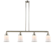 Innovations Lighting 214-PN-G181 - Canton - 4 Light - 51 inch - Polished Nickel - Stem Hung - Island Light