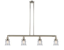 Innovations Lighting 214-PN-G184S - Canton - 4 Light - 51 inch - Polished Nickel - Stem Hung - Island Light