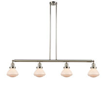 Innovations Lighting 214-PN-G321 - Olean - 4 Light - 51 inch - Polished Nickel - Stem Hung - Island Light