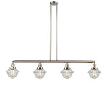 Innovations Lighting 214-PN-G534 - Oxford - 4 Light - 52 inch - Polished Nickel - Stem Hung - Island Light