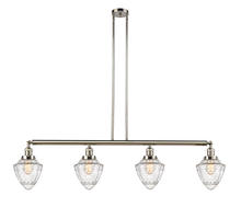 Innovations Lighting 214-PN-G664-7 - Bullet - 4 Light - 50 inch - Polished Nickel - Stem Hung - Island Light