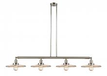 Innovations Lighting 214-PN-MFR-PN-12 - Appalachian - 4 Light - 57 inch - Polished Nickel - Stem Hung - Island Light