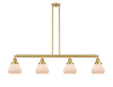 Innovations Lighting 214-SG-G171 - Fulton - 4 Light - 51 inch - Satin Gold - Stem Hung - Island Light