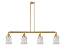 Innovations Lighting 214-SG-G182 - Canton - 4 Light - 51 inch - Satin Gold - Stem Hung - Island Light