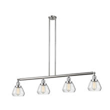 Innovations Lighting 214-SN-G172 - Fulton - 4 Light - 51 inch - Brushed Satin Nickel - Stem Hung - Island Light