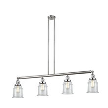 Innovations Lighting 214-SN-G182 - Canton - 4 Light - 51 inch - Brushed Satin Nickel - Stem Hung - Island Light