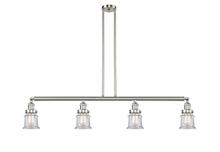 Innovations Lighting 214-SN-G182S - Canton - 4 Light - 51 inch - Brushed Satin Nickel - Stem Hung - Island Light