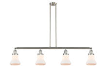 Innovations Lighting 214-SN-G191 - Bellmont - 4 Light - 51 inch - Brushed Satin Nickel - Stem Hung - Island Light