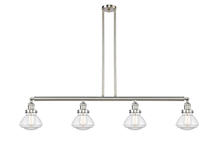 Innovations Lighting 214-SN-G322 - Olean - 4 Light - 51 inch - Brushed Satin Nickel - Stem Hung - Island Light