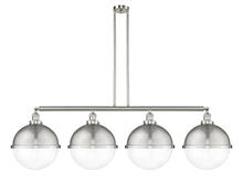  214-SN-HFS-122-SN - Hampden - 4 Light - 58 inch - Brushed Satin Nickel - Stem Hung - Island Light