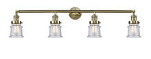 Innovations Lighting 215-AB-G184S - Canton - 4 Light - 42 inch - Antique Brass - Bath Vanity Light