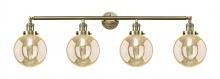 Innovations Lighting 215-AB-G208-8 - Beacon - 4 Light - 44 inch - Antique Brass - Bath Vanity Light