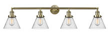 Innovations Lighting 215-AB-G44 - Cone - 4 Light - 44 inch - Antique Brass - Bath Vanity Light