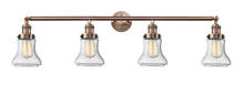Innovations Lighting 215-AC-G194 - Bellmont - 4 Light - 42 inch - Antique Copper - Bath Vanity Light
