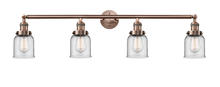 Innovations Lighting 215-AC-G52 - Bell - 4 Light - 42 inch - Antique Copper - Bath Vanity Light