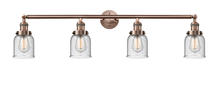 Innovations Lighting 215-AC-G54 - Bell - 4 Light - 42 inch - Antique Copper - Bath Vanity Light