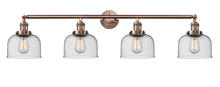 Innovations Lighting 215-AC-G74 - Bell - 4 Light - 44 inch - Antique Copper - Bath Vanity Light