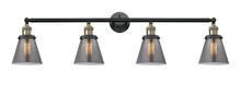 Innovations Lighting 215-BAB-G63 - Cone - 4 Light - 42 inch - Black Antique Brass - Bath Vanity Light