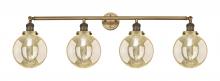 Innovations Lighting 215-BB-G208-8 - Beacon - 4 Light - 44 inch - Brushed Brass - Bath Vanity Light