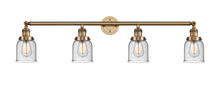 Innovations Lighting 215-BB-G54 - Bell - 4 Light - 42 inch - Brushed Brass - Bath Vanity Light