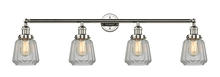 Innovations Lighting 215-PN-G142 - Chatham - 4 Light - 42 inch - Polished Nickel - Bath Vanity Light