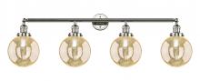 Innovations Lighting 215-PN-G208-8 - Beacon - 4 Light - 44 inch - Polished Nickel - Bath Vanity Light