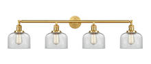 Innovations Lighting 215-SG-G72 - Bell - 4 Light - 44 inch - Satin Gold - Bath Vanity Light
