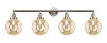 Innovations Lighting 215-SN-G208-8 - Beacon - 4 Light - 44 inch - Brushed Satin Nickel - Bath Vanity Light