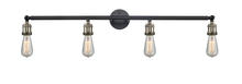 Innovations Lighting 215-BAB - Bare Bulb - 4 Light - 42 inch - Black Antique Brass - Bath Vanity Light