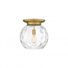 Innovations Lighting 221-1F-BB-G1215-14 - Athens Water Glass - 1 Light - 13 inch - Brushed Brass - Flush Mount