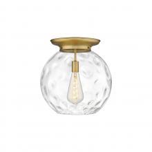 Innovations Lighting 221-1F-BB-G1215-16 - Athens Water Glass - 1 Light - 16 inch - Brushed Brass - Flush Mount