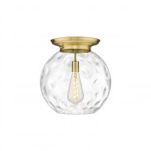Innovations Lighting 221-1F-SG-G1215-16 - Athens Water Glass - 1 Light - 16 inch - Satin Gold - Flush Mount