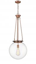 Innovations Lighting 221-1P-AC-G202-16 - Beacon - 1 Light - 16 inch - Antique Copper - Chain Hung - Pendant