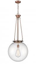 Innovations Lighting 221-1P-AC-G204-18 - Beacon - 1 Light - 18 inch - Antique Copper - Chain Hung - Pendant