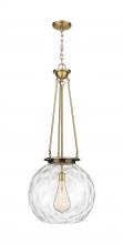 Innovations Lighting 221-1P-BB-G1215-18 - Athens Water Glass - 1 Light - 18 inch - Brushed Brass - Chain Hung - Pendant