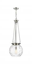 Innovations Lighting 221-1P-PN-G1215-14 - Athens Water Glass - 1 Light - 13 inch - Polished Nickel - Chain Hung - Pendant
